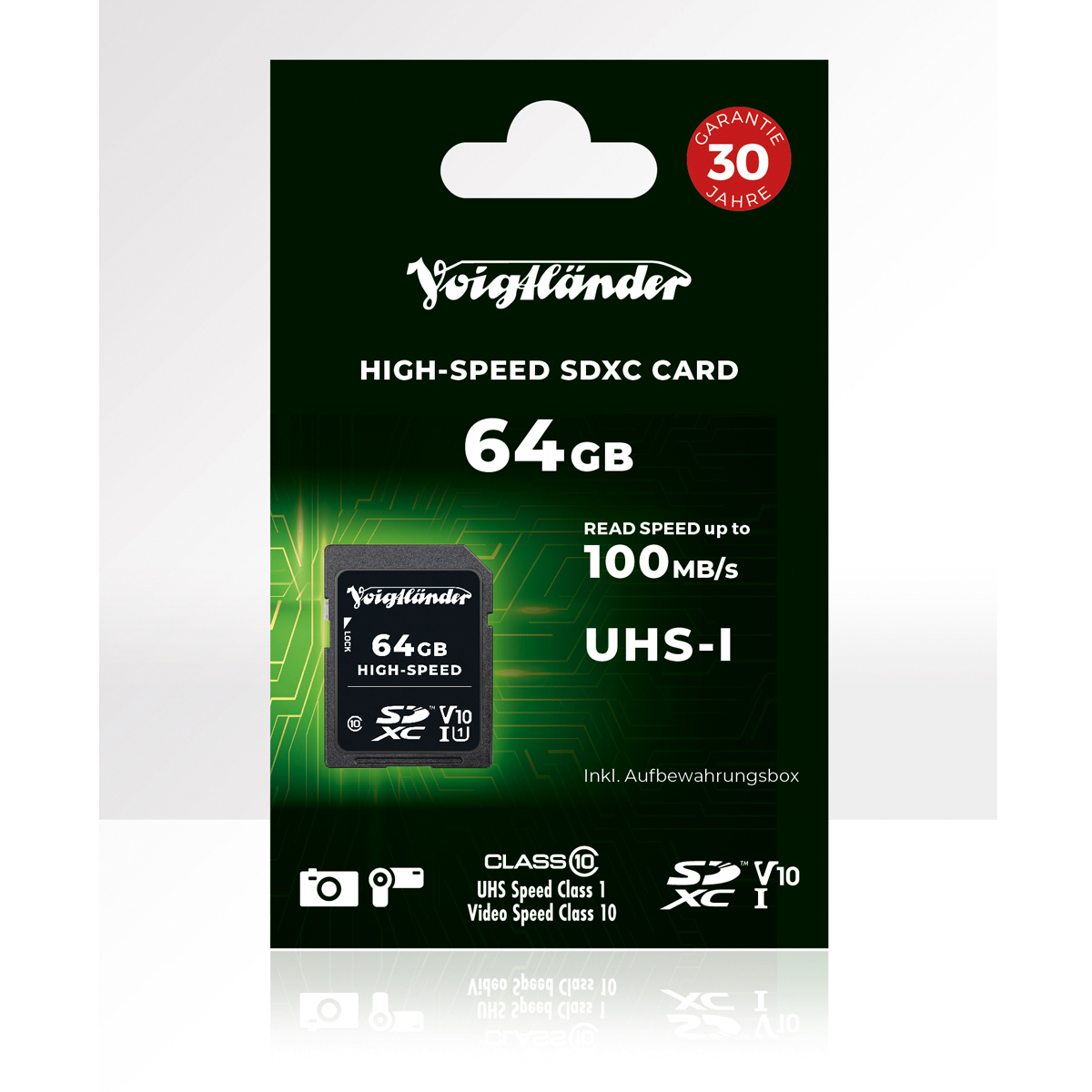 Voigtländer SDXC 64GB 100/15 MB/Sec