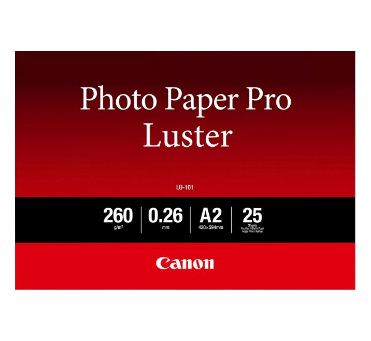 Canon LU-101 PRO-Fotopapier Luster A2, 25 Blatt 260g/m²