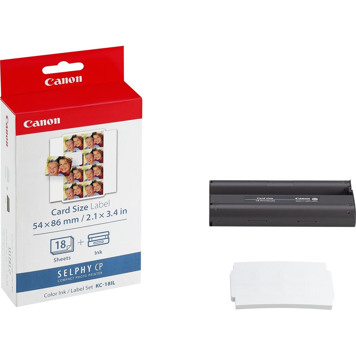 Canon KC-18IL Tinten- und Papiersatz Ministicker 18 Blatt